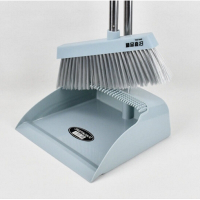 掃把簸箕套裝組合單個(gè)家用軟毛掃地【兩件套】淺藍(lán)色