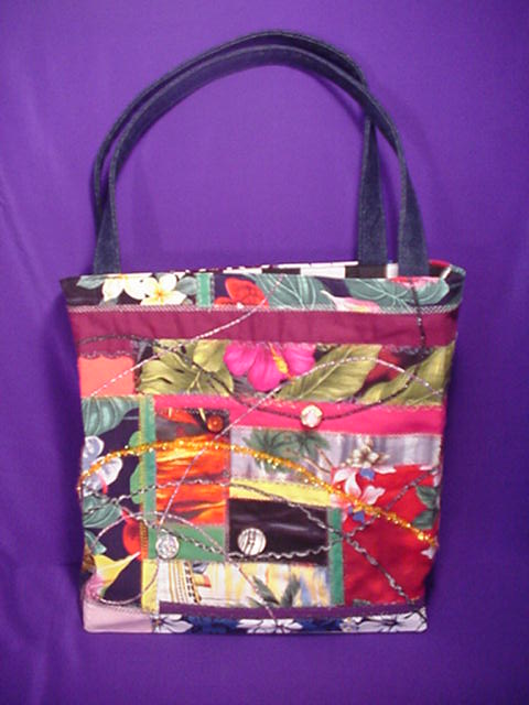 Not just a purse - this is a hand-made Aloha Quilt All Purpose Bag - Click Here for Larger Image