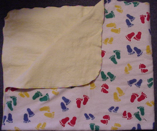 Magic Madgie's Famous Double Flannel Baby Blanket - Click Here for Larger Image